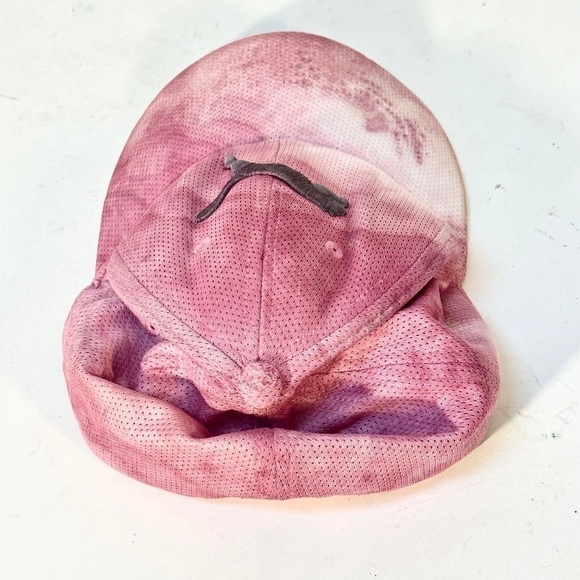 PUMA Pink White Athletic Adjustable Tie Dye Sport Cap Hat - Picture 8 of 9